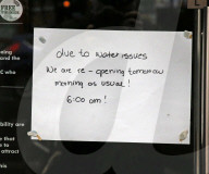 Burst waterpipe West London