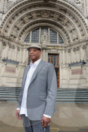 Liberty Choir’s Richie at the V&A, where they have performed. Released from prison five years ago, he is a passionate advocate of the power of communal singing to help rehabilitate offenders.