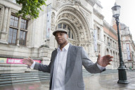 Liberty Choir’s Richie at the V&A, where they have performed. Released from prison five years ago, he is a passionate advocate of the power of communal singing to help rehabilitate offenders.
