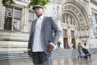 Liberty Choir’s Richie at the V&A, where they have performed. Released from prison five years ago, he is a passionate advocate of the power of communal singing to help rehabilitate offenders.