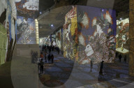 FEATURE - Projektionen von Kunstwerken Vincent van Goghs im Kulturzentrum eines ehemaligen Steinbruchs  in Les Bau-de-Provence
