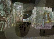 FEATURE - Projektionen von Kunstwerken Vincent van Goghs im Kulturzentrum eines ehemaligen Steinbruchs  in Les Bau-de-Provence