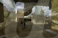 FEATURE - Projektionen von Kunstwerken Vincent van Goghs im Kulturzentrum eines ehemaligen Steinbruchs  in Les Bau-de-Provence