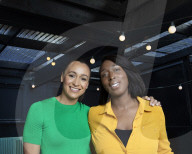 Dame Jessica Ennis-Hill and Jeanette Kwakye