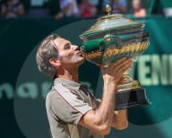 SPORT - Tennis: Roger Federer gewinnt Turnier in Halle