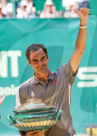 SPORT - Tennis: Roger Federer gewinnt Turnier in Halle