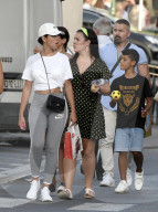 Georgina Rodriguez and Cristiano Jr seen enjoying a luxury shopping day in Saint Tropez