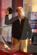 Bill Murray and Rashida Jones Getting Pulled Over by Police Officer in Movie Set Scene