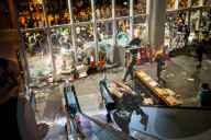 Hong Kongers storm the Legislature, Police retaliate with tear gas