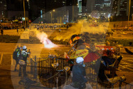 Hong Kongers storm the Legislature, Police retaliate with tear gas