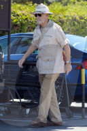 Gerald McRaney is seen looking like heÍs ready for an African safari as he picks up groceries at a local Gelson's supermarket in Los Angeles. 