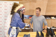 PEOPLE - Til Schweiger mit Tochter Luna Schweiger bei der Sioux-Grashopper Präsentation auf der Modemesse Berlin