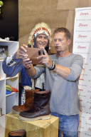 PEOPLE - Til Schweiger mit Tochter Luna Schweiger bei der Sioux-Grashopper Präsentation auf der Modemesse Berlin