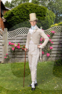 Zack MacLeod Pinsent, who makes all his own clothes and dresses in Regency style.