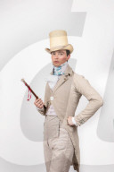 Zack MacLeod Pinsent, who makes all his own clothes and dresses in Regency style.