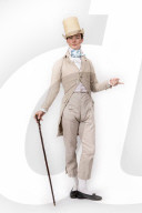 Zack MacLeod Pinsent, who makes all his own clothes and dresses in Regency style.