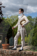 Zack MacLeod Pinsent, who makes all his own clothes and dresses in Regency style.