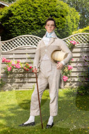Zack MacLeod Pinsent, who makes all his own clothes and dresses in Regency style.