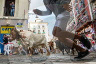 FEATURE - Stiertreiben in Pamplona