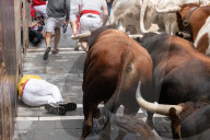FEATURE - Stiertreiben in Pamplona
