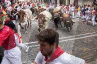FEATURE - Stiertreiben in Pamplona