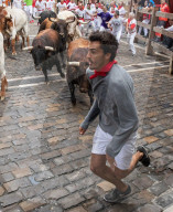 FEATURE - Stiertreiben in Pamplona