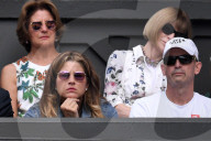 SPORT - Wimbledon: Mirka Federer angespannt am Viertelfinal Federer vs Nishikori