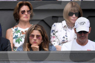 SPORT - Wimbledon: Mirka Federer angespannt am Viertelfinal Federer vs Nishikori