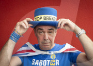 Steve Bray AKA Mr Stop Brexit! at a People's Vote Rally 
