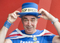 Steve Bray AKA Mr Stop Brexit! at a People's Vote Rally 
