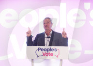 Gavin Esler at  a People's Vote rally