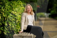 Dr Alex Ryan, Director of Sustainability, on the Cheltenham campus of the University of Gloucestershire.