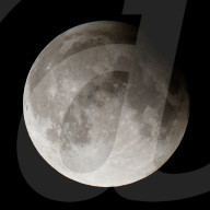 Partial lunar eclipse, London, UK - 16 Jul 2019