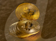 Bitcoin virtual currency illustration.
A visual representation of the digital cryptocurrency Bitcoin. London, Great Britain 
18th July 2019.