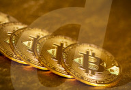 Bitcoin virtual currency illustration.
A visual representation of the digital cryptocurrency Bitcoin. London, Great Britain 
18th July 2019.