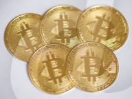 Bitcoin virtual currency illustration.
A visual representation of the digital cryptocurrency Bitcoin. London, Great Britain 
18th July 2019.