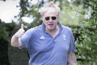 Conservative party leadership contender Boris Johnson