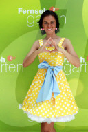 50 Jahre Mondlandung - Andrea Kiewel als Astronautin beim TV Show ZDF-Fernsehgarten in Mainz