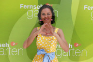 50 Jahre Mondlandung - Andrea Kiewel als Astronautin beim TV Show ZDF-Fernsehgarten in Mainz