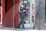 Benji Madden is seen busy on his phone as he is running errands in Los Angeles.