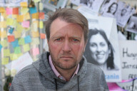 Richard Ratcliffe on hunger strike outside the Iranian embassy in London.