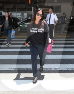 PREMIUM EXCLUSIVE Kyle Richards Carefree At LAX After Targeting Lisa Vanderpump With A 29-Tweet Rant
