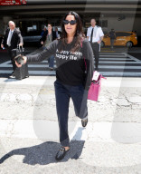 PREMIUM EXCLUSIVE Kyle Richards Carefree At LAX After Targeting Lisa Vanderpump With A 29-Tweet Rant