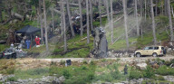 PEOPLE - Schottland: Action bei Dreharbeiten zum neuen James Bond Film in Aviemore