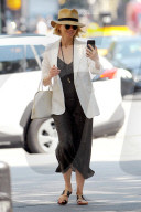 Naomi Watts Face Timing With a Friend in Tribeca