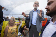 Jeremy Corbyn visits anti-fracking protest camp