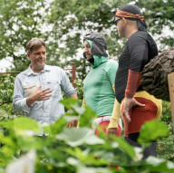 NEWS - Deutschland: Robert Habeck auf Wahlkampftour im Havelland