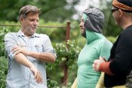 NEWS - Deutschland: Robert Habeck auf Wahlkampftour im Havelland