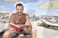 NEWS - Italien: Matteo Salvini am Strand von Milano Marittima