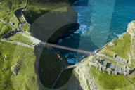 Tintagel Castle new footbridge